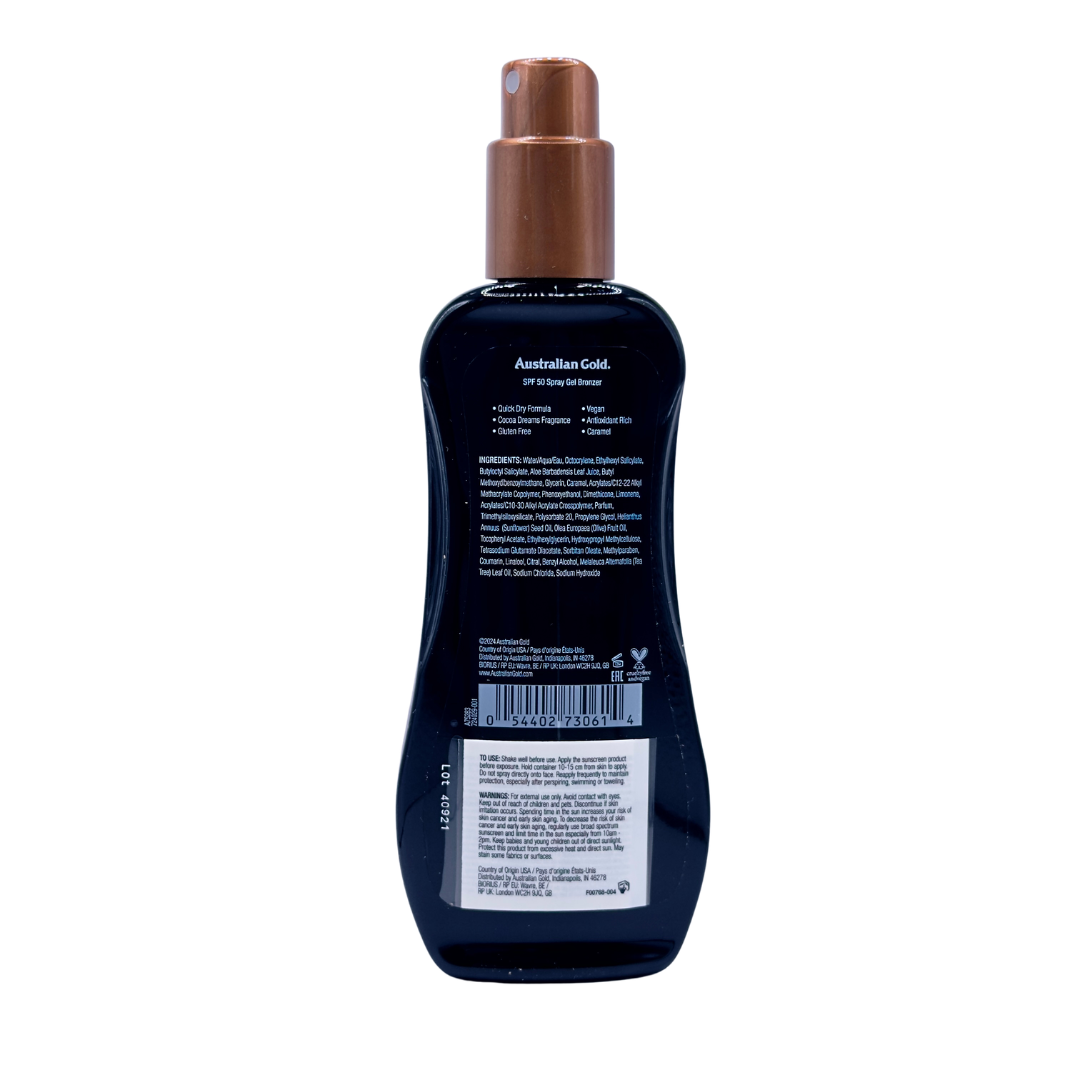Australian Gold Gel Sry Bronzeado Rápido SPF50 237ml - Image 2